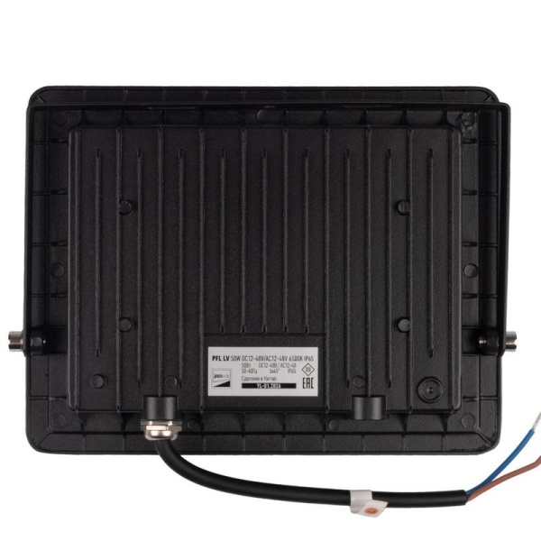Прожектор светодиодный PFL-LV 50Вт IP65 6500К 4500лм DC 12В-48В/AC 12В-48В СДО низковольтный Pro JazzWay 5070851