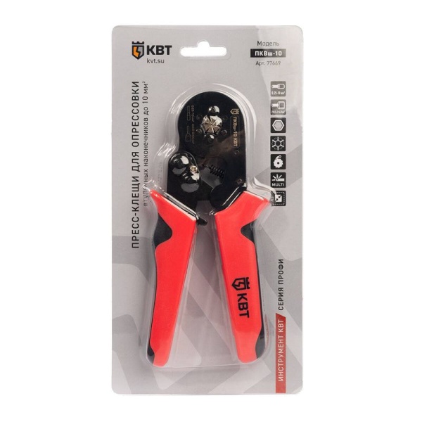Пресс-клещи шестигранные ПКВш-10 КВТ 77669