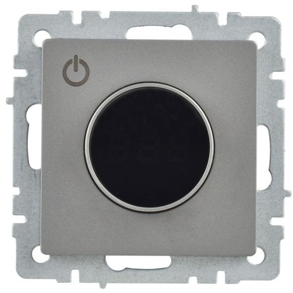 Термостат электронный с индик. BRITE СП IP20 ТС10-1-БрС механизм сталь IEK BR-RT11-K46