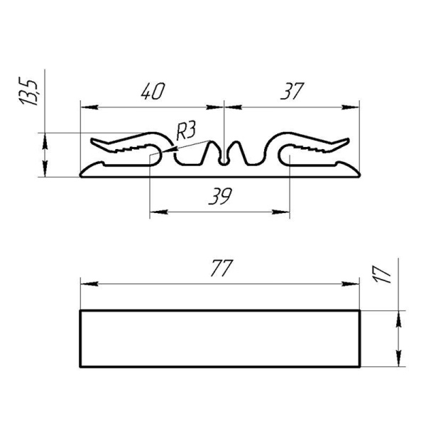 Зажим RX/Т (уп.25шт) Rexant 51-1013