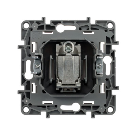 Розетка телевизионная TV СП Etika 2дБ 0-2400МГц с топологией "звезда" механизм бел. IEK 672251