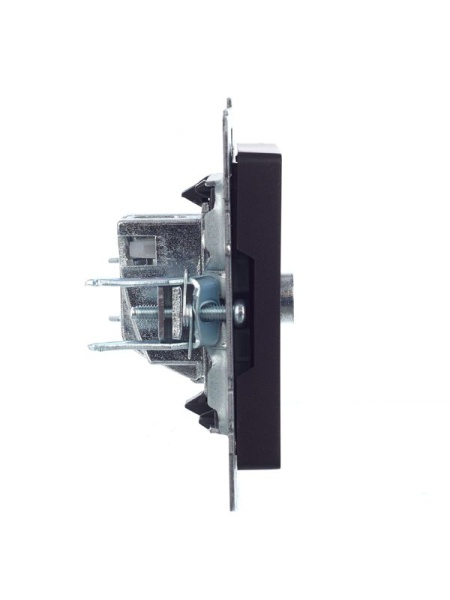 Розетка телевизионная оконечная TV СП Brite РТВ11-0-БрЧ механизм черн. IEK BR-A10-O-K02