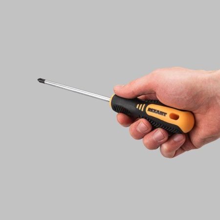 Отвертка крестовая PH 2х125мм двухкомпонентн. рукоятка Rexant 12-4728