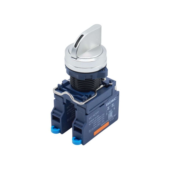 Головка переключателя на 3 положения с фиксацией стандартная ручка алюм. черн. DKC M22S-L3A