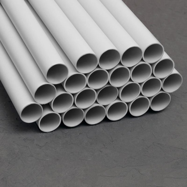 Труба гладкая ПВХ жесткая легкая d32мм сер. (дл.2м) TOKOV ELECTRIC TKE-THG-PVC-32-2-C06