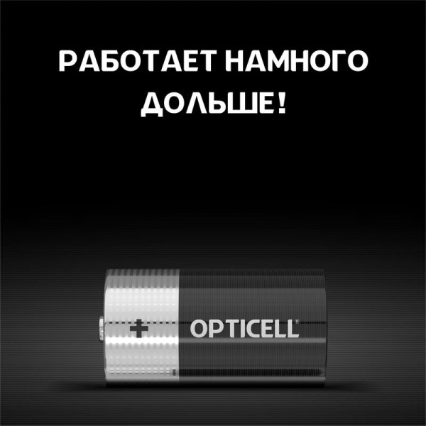 Элемент питания алкалиновый C/LR14 1.5В (блист. 2шт) Basic Opticell 5051004/6051004
