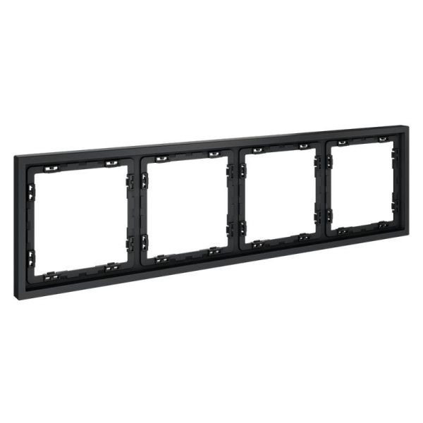 Рамка 4-м S70 пластик. графит Voltum VLS100407