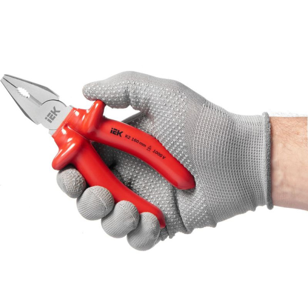 Пассатижи диэлектрические Profi 160мм 1000В ARMA2L 3 IEK A2L3-PL20-K2-160