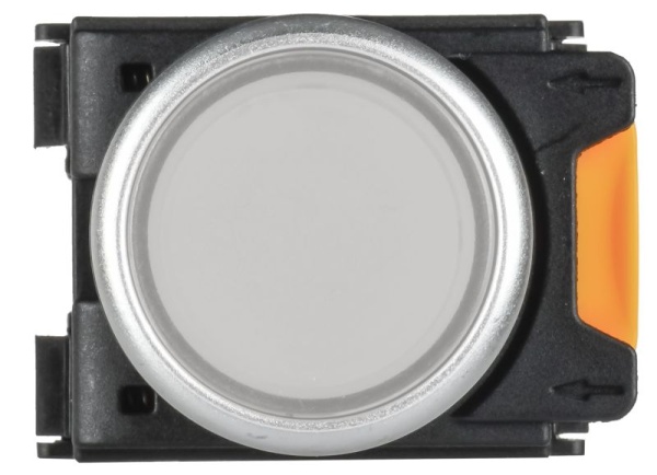 Кнопка d22мм 1НО+1НЗ MASTER с подсветкой и фиксацией бел. IEK MI-BT60-11TD-3-11-K01