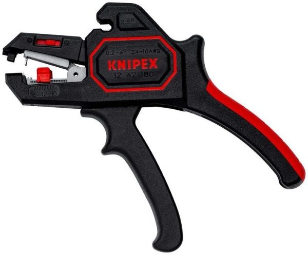 Стриппер автоматический зачистка: d0.2-6мм (AWG 24-10) L180 Knipex KN-1262180