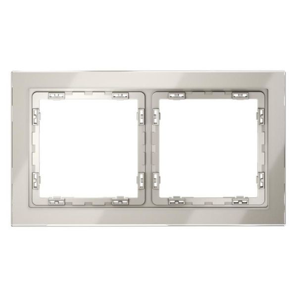 Рамка 2-м S70 стеклян. кашемир Voltum VLS110203