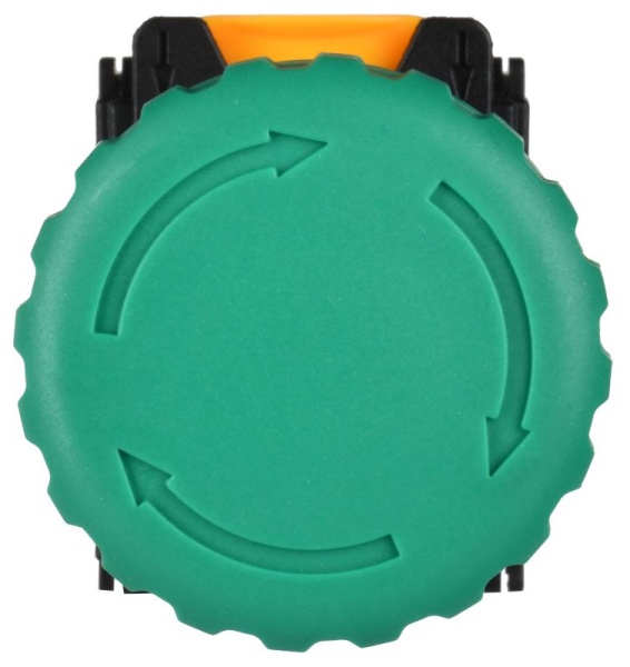 Кнопка "Грибок" 1НО+1НЗ MASTER поворотн. с фиксацией зел. IEK MI-BG60-11ZS-3-23-K06