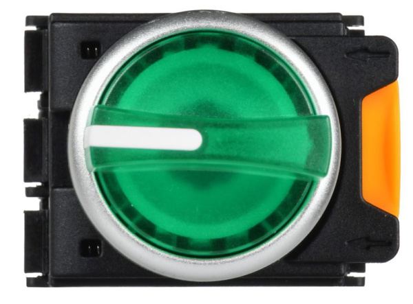 Переключатель 3 полож. 2НЗ с подсветкой зел. MASTER IEK MI-SW60-20XD-4-14-3-K06