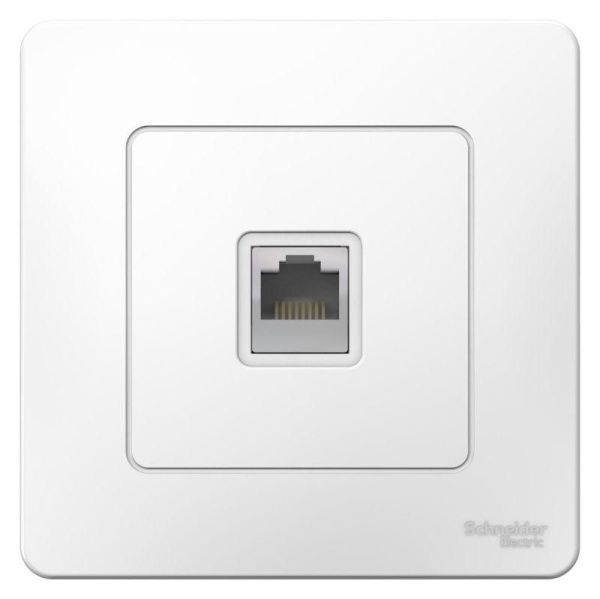 Розетка компьютерная 1-м СП Blanca RJ45 кат.5e бел. SE BLNIS045001