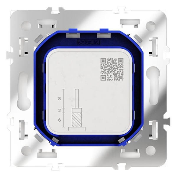 Розетка телевизионная оконечная TV + SAT 2-м СП S70 механизм бел. матов. Voltum VLS060402